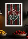Quadro Fluminense Campeão com Vidro e Moldura Branca