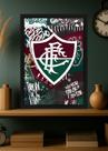 Quadro Fluminense com Vidro e Moldura Preta Tam:A4 Quadro Fluminense com Vidro e Moldura Preta Tam:A4