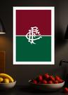 Quadro Fluminense Memórias com Vidro e Moldura Branca