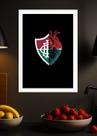 Quadro Fluminense Paixão com Vidro e Moldura Branca Tam:A4 Quadro Fluminense Paixão com Vidro e Moldura Branca Tam:A4