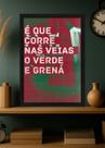 Quadro Fluminense Raízes com Vidro e Moldura Preta Quadro Fluminense Raízes com Vidro e Moldura Preta
