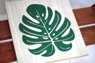 Quadro folha de adão mdf Quadro folha de adão mdf