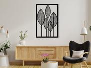 Quadro Folhagem Grande De Parede Quarto Decorativo Enfeite