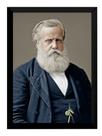 Quadro Foto Colorizada Rara Dom Pedro Ii Grande 42x29cm