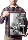 Quadro Foto Lhama No Carro Times Square 1957
