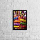 Quadro Foto Pincéis Coloridos 45x34cm - com vidro Quadro Foto Pincéis Coloridos 45x34cm - com vidro