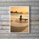 Quadro Fotografia Carlos Drummond De Andrade Copacabana 45x34cm - com vidro