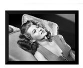 Quadro Fotografia Decoração Foto Rita Hayworth 42x29cm