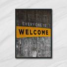 Quadro Fotografia Everyone is Welcome 24x18cm
