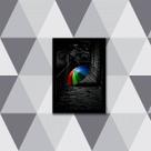 Quadro Fotografia Guarda Chuva Multicolorido 24x18cm - com vidro