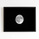 Quadro Fotografia Lua Cheia 45x34cm - com vidro