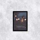 Quadro Fotografia Seja Luz 24x18cm - com vidro
