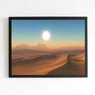 Quadro Fotografia Sol do Deserto 24x18cm
