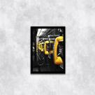 Quadro Fotografia Telefones Amarelos 45x34cm - com vidro