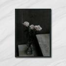 Quadro Fotografia Vaso com Rosas 24x18cm - com vidro Quadro Fotografia Vaso com Rosas 24x18cm - com vidro
