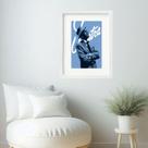 Quadro Frank Sinatra Azul - 60x48cm Quadro Frank Sinatra Azul - 60x48cm