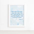 Quadro Frase Bíblica 1 Corintios 13:2 Moldura Branca 22x32c