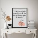 Quadro Frase Boho - Gentileza 45x34cm Quadro Frase Boho - Gentileza 45x34cm