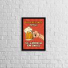 Quadro Frase Cerveja Salve o Planeta 24x18cm - com vidro Quadro Frase Cerveja Salve o Planeta 24x18cm - com vidro