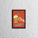 Quadro Frase Cerveja Salve o Planeta 45x34cm - com vidro