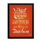 Quadro Frase De Reflexão Inspiração Motivação 42x29cm