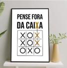 Quadro Frase Pense Fora Da Caixa 45x34cm Quadro Frase Pense Fora Da Caixa 45x34cm