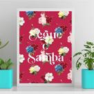 Quadro Frase Segue o Samba 24x18cm - com vidro Quadro Frase Segue o Samba 24x18cm - com vidro