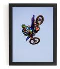 Quadro Freestyle Motocross Foto Poster Com Moldura