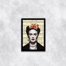 Quadro Frida Flores 45x34cm - com vidro Quadro Frida Flores 45x34cm - com vidro