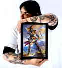 Quadro Game Horizon Zero Dawn Arte Poster Com Moldura