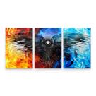 Quadro Game of Thrones Corvo 3 Olhos Decorativo Arte