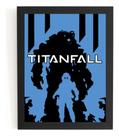 Quadro Game Titanfall Fall Arte Simplista Poster Moldurado