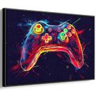 Quadro Gamer - Aventura em Universos Multicoloridos