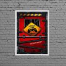 Quadro Gamer Zone Do Not Enter 33x24cm - com vidro Quadro Gamer Zone Do Not Enter 33x24cm - com vidro
