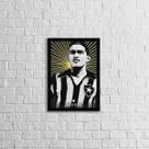 Quadro Garrincha Camisa do Botafogo 45x34cm - com vidro Quadro Garrincha Camisa do Botafogo 45x34cm - com vidro