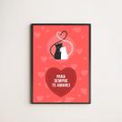Quadro Gatinhos Para Sempre Te Amarei 33x24cm - com vidro