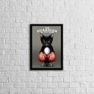 Quadro Gato The Guardian 33x24cm - com vidro
