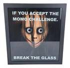Quadro Geek Decorativo Boneca Momo Challenge Coleção Vermelho Vermelho Quadro Geek Decorativo Boneca Momo Challenge Coleção Vermelho Vermelho