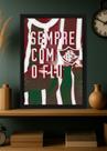 Quadro Glória Fluminense com Vidro e Moldura Preta