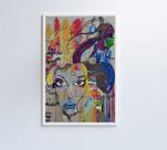 Quadro Grafite Mulher