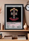 Quadro Guns N' Roses Appetite for Destr. (Light) Com Vidro Tamanho:21cm x 30cm (A4)