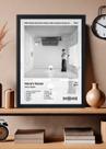 Quadro Harry Styles Harry's House (Black&white) Com Vidro Tamanho:21cm x 30cm (A4)