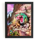 Quadro He-man X Monstro Arte De Earl Norem Ilustração Quadro He-man X Monstro Arte De Earl Norem Ilustração