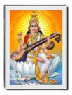 Quadro Hinduísmo Saraswati Deusa Das Artes & Talentos