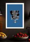 Quadro Histórico Grêmio com Vidro e Moldura Branca