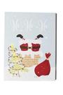 Quadro HO HO HO Noel Chaminé 4L 2AA 30x40x1,18cm Decoração de Natal Quadro HO HO HO Noel Chaminé 4L 2AA 30x40x1,18cm Decoração de Natal