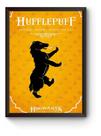 Quadro Hogwarts Hufflepuff Poster Moldurado