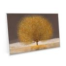 Quadro Horizontal Árvore Dourada Da Vida 60x40 Cm Para Sala - Bimper Quadros