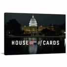Quadro House of Cards decorativo com Tela em Tecido