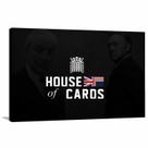Quadro House of Cards decorativo com Tela em Tecido